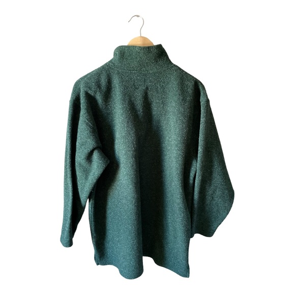 Vintage Victoria’s Secret Country Green Fleece Quarter Zip Pullover Size Medium - Picture 10 of 11